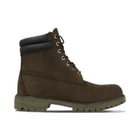 6 Inch Double Collar Boots “Dark Chocolate Nubuck”