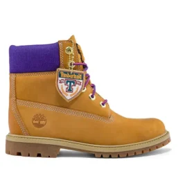 6 Inch Heritage Cupsole Wide Fit Boots “Wheat Nubuck with Purple”