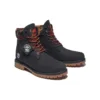 6 Inch Premium Boot “Black Nubuck with Camouflage Collar”