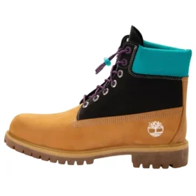 6 Inch Premium Boot “Black Teal Wheat”