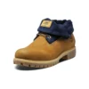 6 Inch Premium Roll-Top Boots “Wheat Navy”