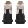 6 Inch Ski School Premium Waterproof Boot “Black Helcor Leather White”