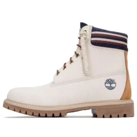 6 Inch Waterproof Boot “White Orange”