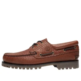 Authentic 3-Eye Lug Handsewn Boat “Brown”