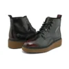 Bluebell Lane Lace Up Bootie Fashion Closed Toe Boot “Burgundy”