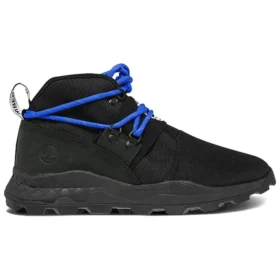 Brooklyn Leather and Fabric Chukka Wide-Fit Shoes “Black Ripstop”