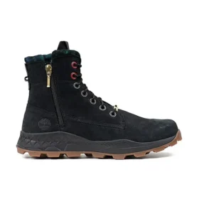Brooklyn Side Zip Boots “Black Nubuck”