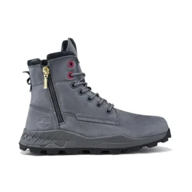 Brooklyn Side Zip Boots “Medium Grey Nubuck”