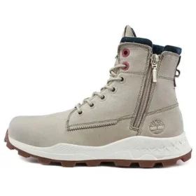 Brooklyn Side Zip Wide Fit Boots “Beige Nubuck”