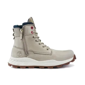 Brooklyn Side Zip Wide Fit Boots “Beige Nubuck”