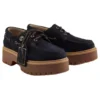 C.F. STEAD Indigo Suede Stone Street Platform Boat Shoes “Dark Blue Suede”