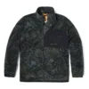 Camo Print Fleece Jacket “Green Black”