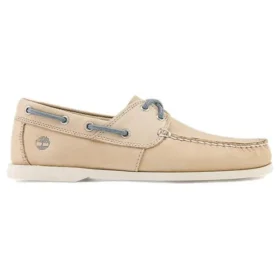 Cedar Bay Boat Shoes “Light Beige Nubuck”