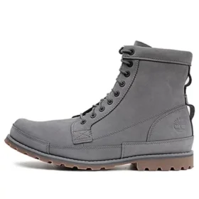 Earthkeeper Original Leather 6 Inch Wide Fit Boots “Dark Grey Nubuck”