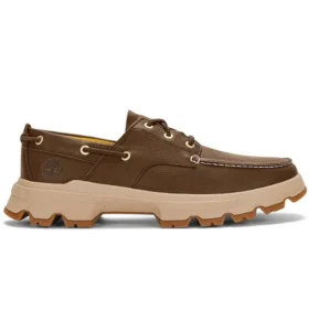 Greenstride Originals Ultra Leather Boat Shoes “Dark Brown”