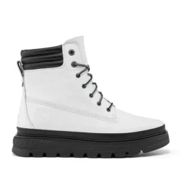 Greenstride Ray City Waterproof Wide Fit Boot “White Full Grain”