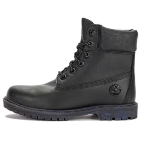 Heritage 6 Inch Waterproof Boot “Black Leather Rubber Outsole”