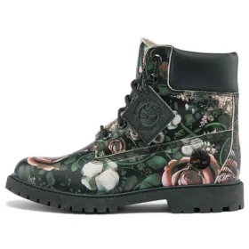 Heritage 6 Inch Waterproof Boots “Black Floral Nubuck”