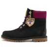 Heritage 6 Inch Waterproof Boots “Black Nubuck with Pink”