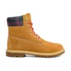 Heritage 6 Inch Waterproof Boots “Wheat Nubuck with Pink Teal Plaid”