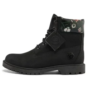 Heritage Cupsole Boots “Black Nubuck with Floral”