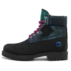 Heritage NL Sky 6 Inch Waterproof Boots “Black Nubuck with Print”