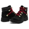 Holiday Luxe Waterproof Boot “Black Nubuck Red”