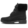 Jayne 6 Inch Waterproof Convenience Boots “Black Nubuck with Fur”