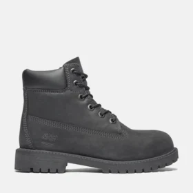 Junior Premium 6-Inch Waterproof Boots – Black Nubuck