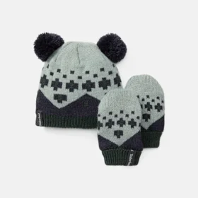 Kids’ Fairisle Hat & Mitten Set