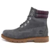 Linden Woods 6 Inch Waterproof Boots “Dark Grey and Printed Collar”