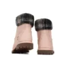 Lindon Woods 6 Inch Waterproof Boot “Pink Nubuck and Black Printed Collar”