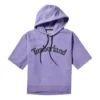 logo Printing Casual hooded Short Sleeve Purple