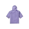logo Printing Casual hooded Short Sleeve Purple