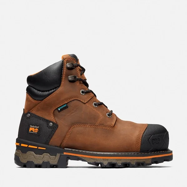 Men’s Boondock 6-in Comp-Toe Waterproof Work Boots – Brown Men’s Boondock 6-in Comp-Toe Waterproof Work Boots – Brown