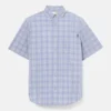 Men’s Checkered Poplin Short-Sleeve Shirt
