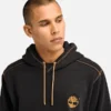 Men’s Contrast Stitch Logo Hoodie – Black Men’s Contrast Stitch Logo Hoodie – Black