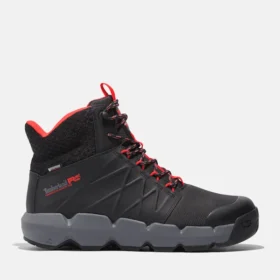 Men’s Morphix 6-Inch Composite Toe Work Boots – Black/Red