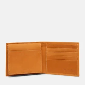 Men’s Red Bank Icon Passcase Wallet in Wheat