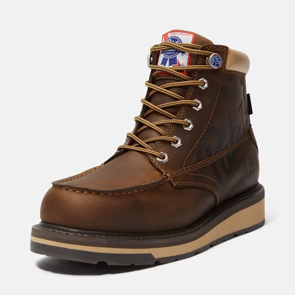 Men’s Timberland Pro® and Pabst Blue Ribbon Gridworks 6 Soft Toe Waterproof Work Boot Men’s Timberland Pro® and Pabst Blue Ribbon Gridworks 6 Soft Toe Waterproof Work Boot