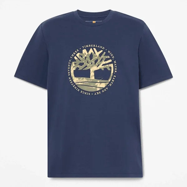 Men’s Tree Logo Lake House Graphic T-Shirt Men’s Tree Logo Lake House Graphic T-Shirt