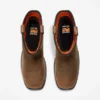 Men’s True Grit Pull-On Comp-Toe Work Boots – Coffee Brown