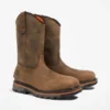 Men’s True Grit Pull-On Comp-Toe Work Boots – Coffee Brown