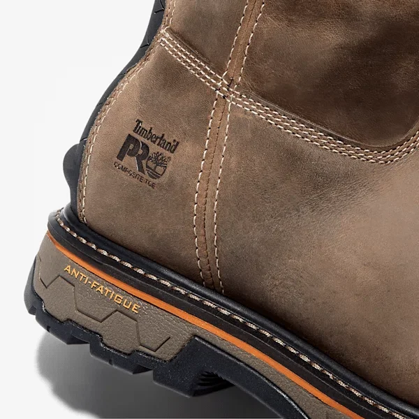 Men’s True Grit Pull-On Waterproof Work Boots – Coffee Men’s True Grit Pull-On Waterproof Work Boots – Coffee