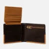 Men’s Wheatlock Mixed Leather Passcase with Coin Pocket