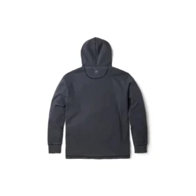 Mixed Media Garment Dye Hoodie “Dark Grey”