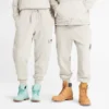 Mixed Media Garment Dye Sweatpants “White”
