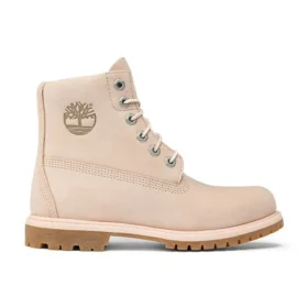 Paninara Collarless 6 Inch Waterproof Boots “Light Pink Nubuck”