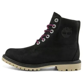 Paninara Collarless 6 Inch Wide Fit Waterproof Boots “Black Nubuck”