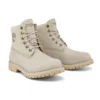 Paninara Collarless 6 Inch Wide Fit Waterproof Boots “Light Grey Nubuck”